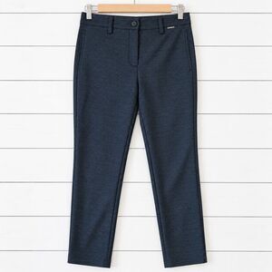 Mario Serrani grey crop check printed pant size small